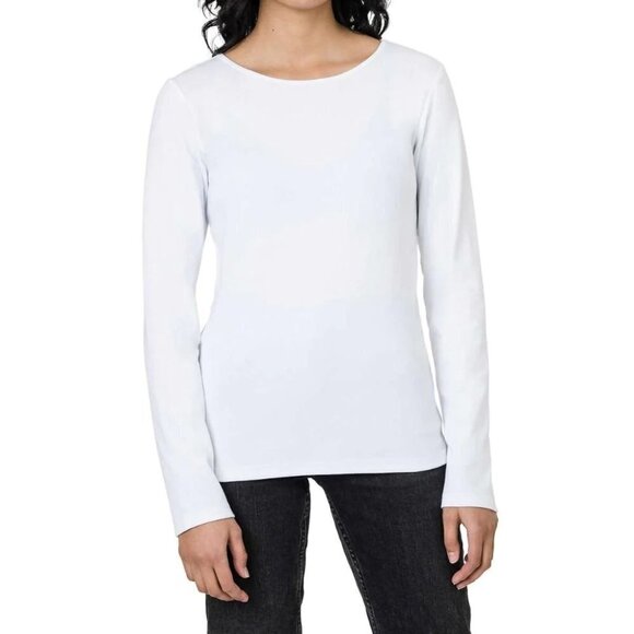 NEW Ellen Tracy Long Sleeve T-Shirt | White - Picture 1 of 4